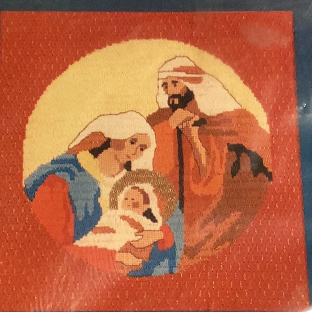 #570 Paragon Needlecraft "The Nativity" Long Stitch Needle Point Kit- NWT